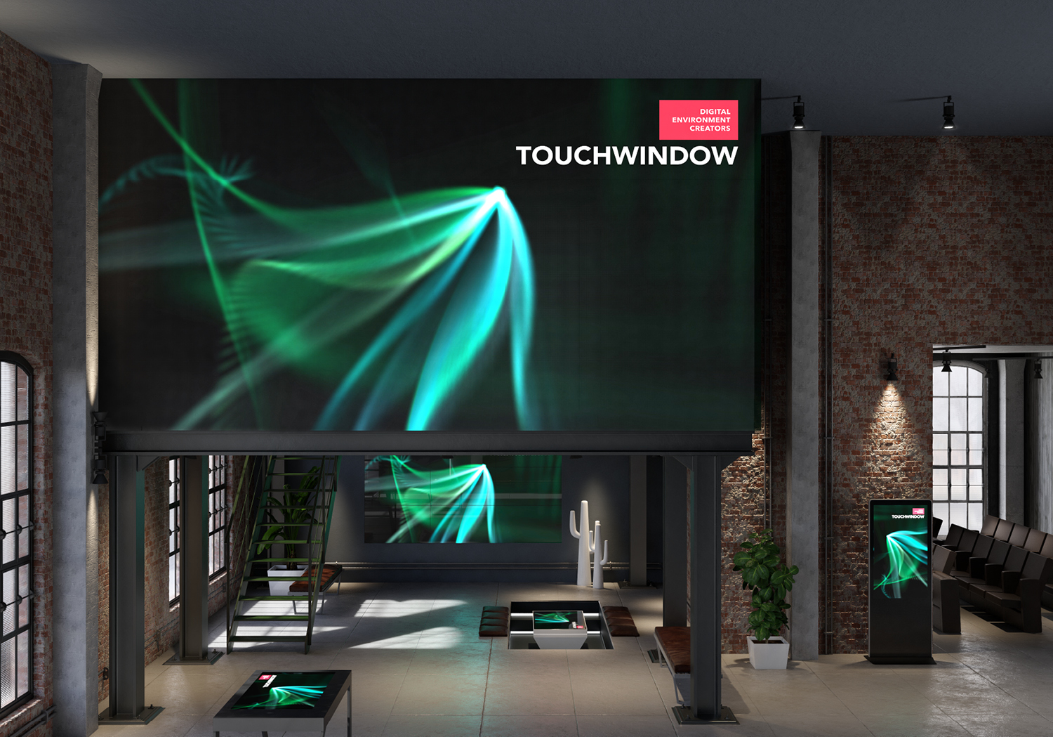 Touchwindow led-wall