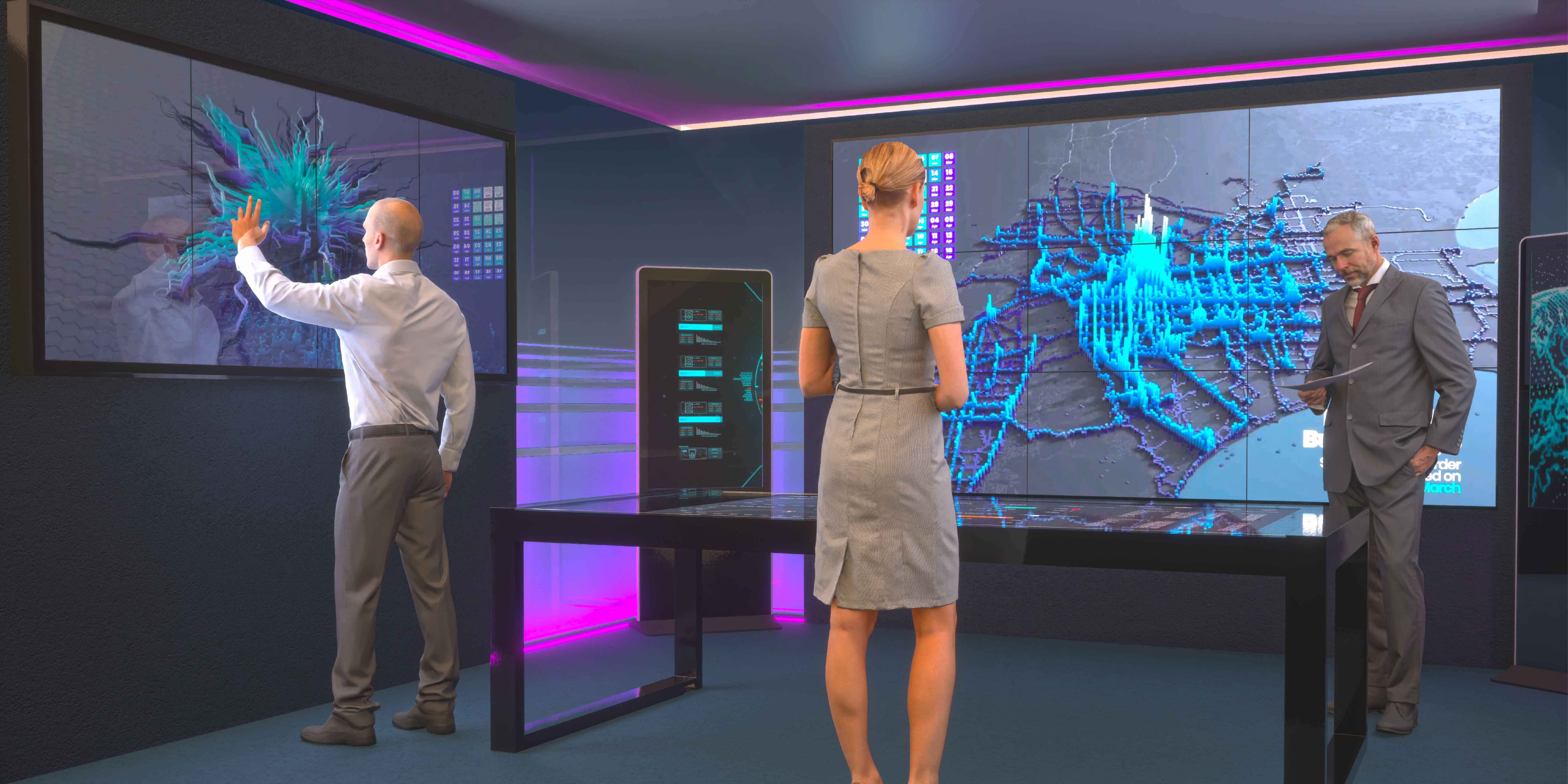 Touchwindow - 3D Data Visualization and interactive Systems: a winning combination