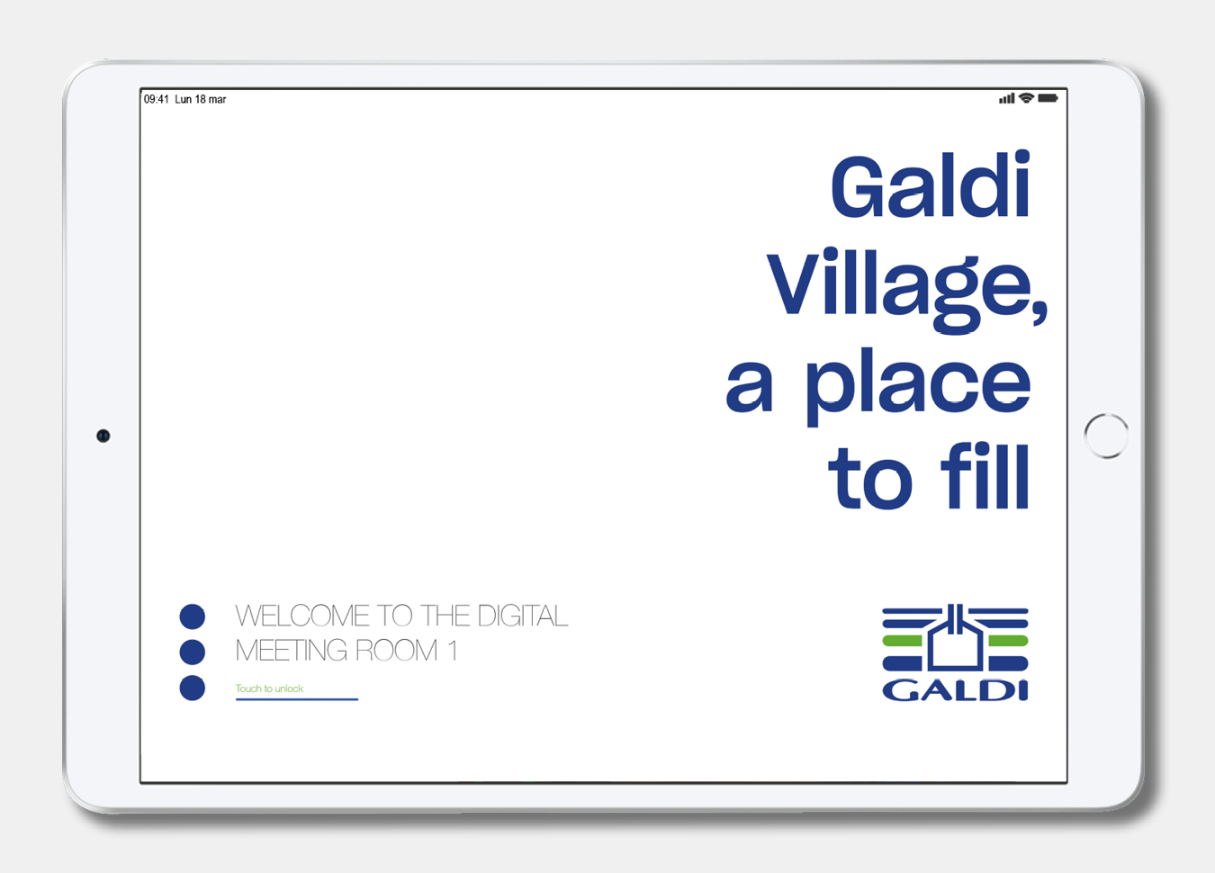 Touchwindow - Automazione e collaborazione interattiva al Galdi Village, a place to fill